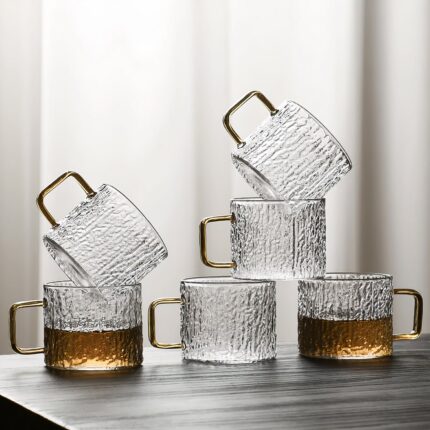 madaxa Elegant Glass Espresso Cups – Sleek Clear Coffee Mugs